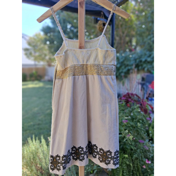 RARE 😍 Free People Smocked Embellished Bird Print Mini Dress Sz.4 NWOT - Picture 8 of 14